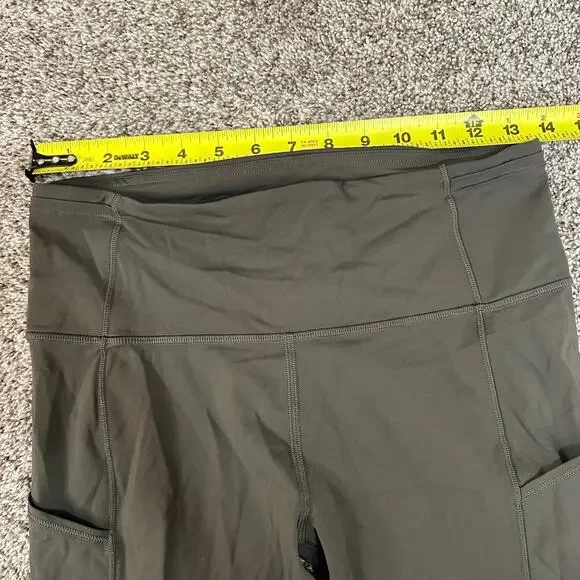 LULULEMON Women's Fast and Free Tight 31" Non-Reflective Size 8 In Dark Olive - Picture 10 of 11